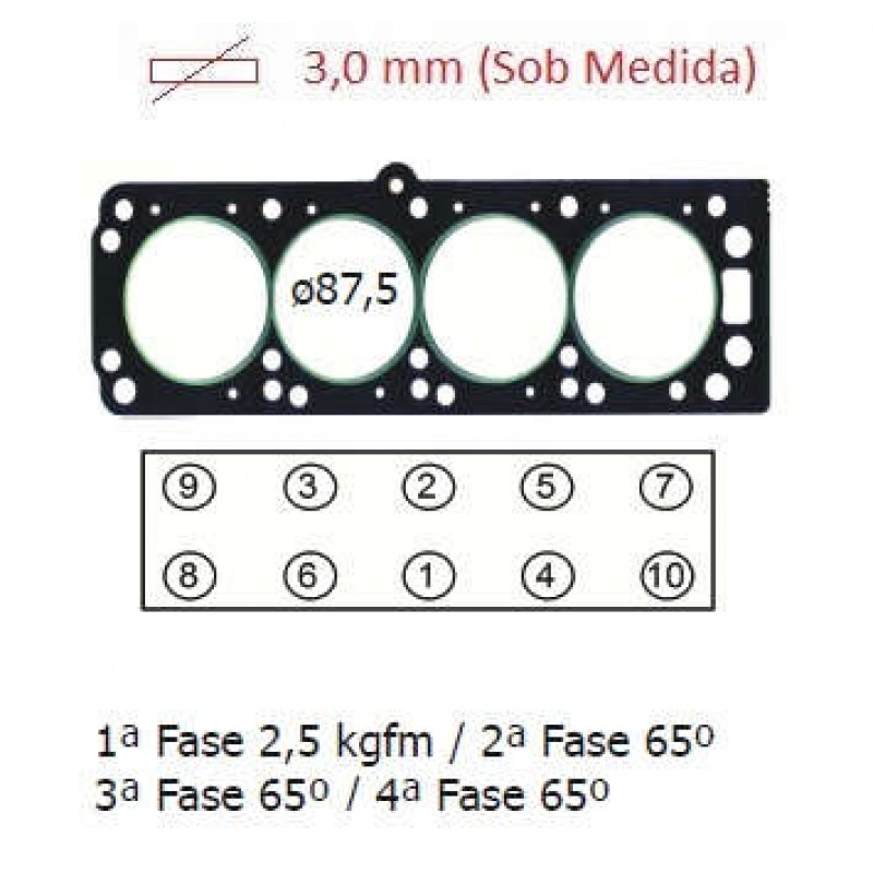 JUNTA CABECOTE (GJ100C-3mm)