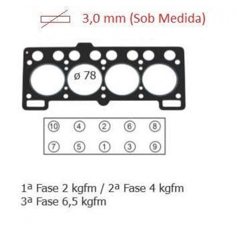 JUNTA CABECOTE (GJ134C-3mm)